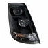 31269 by UNITED PACIFIC - Projection Headlight Assembly - RH, Black Housing, High/Low Beam, H7/H1/3157 Bulb, with Signal Light and White LED Position Light Bar