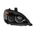 31255 by UNITED PACIFIC - Projection Headlight Assembly - RH, Black Housing, High/Low Beam, H7/H1/3157 Bulb, with Signal Light and LED Position Light Bar