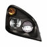 35799 by UNITED PACIFIC - Headlight Assembly - RH, LED, Black Housing, High/Low Beam, with LED Signal Light