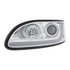 31252 by UNITED PACIFIC - Projection Headlight Assembly - LH, Chrome Housing, High/Low Beam, H7/H1/3157 Bulb, with Signal Light and LED Dual Mode Light Bar