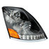 35750 by UNITED PACIFIC - Headlight Assembly - LED, RH, Chrome Housing, High/Low Beam, with 18 LED Amber Signal (Sequential), 100 LED White DRL, 6 LED Side Marker