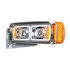31154 by UNITED PACIFIC - Projection Headlight Assembly - LH, LED, Chrome Housing, High/Low Beam, with LED Signal Light and Position Light Bar