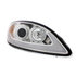 31180 by UNITED PACIFIC - Projection Headlight Assembly - RH, Chrome Housing, High/Low Beam, H7/H1/3457 Bulb, with Signal Light, LED Position Light Bar and Side Marker