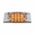 36895 by UNITED PACIFIC - Clearance/Marker Light, with Chrome Bezel, 16 LED, Reflector, Amber LED,/Clear Lens