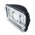 31275 by UNITED PACIFIC - Projection Headlight - 11 High Power LED, RH/LH, 4 x 6" Rectangle, Chrome Housing, High Beam, with White LED Position Light