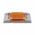 36893 by UNITED PACIFIC - Clearance/Marker Light, with Chrome Bezel, 16 LED, Reflector, Amber LED,/Amber Lens