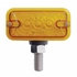 38840 by UNITED PACIFIC - Auxiliary Light - 3 LED T Mount Double Face Light without Bezel, Amber & Red LED/Amber & Red Lens