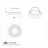 41772 by UNITED PACIFIC - Dash Knob - Dash Data Display Module Control Knob Set, Chrome, for Peterbilt