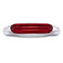 36816 by UNITED PACIFIC - Clearance/Marker Light - 4 LED LightTrack, Red LED/Red Lens, With Chrome Bezel