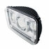 31274 by UNITED PACIFIC - Projection Headlight - 11 High Power LED, RH/LH, 4 x 6" Rectangle, Chrome Housing, Low Beam, with White LED Position Light