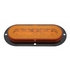 36954 by UNITED PACIFIC - Turn Signal Light - 22 LED 6" Oval Flange Mount "Glo", Amber LED/Amber Lens