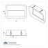 42310 by UNITED PACIFIC - Overhead Storage Trim - For 2008-2017 Freightliner Cascadia