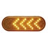 38143B by UNITED PACIFIC - Turn Signal Light - Bulk, 35 LED, 6" Oval Sequential, Amber LED/Lens