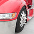 10117CB by UNITED PACIFIC - Wheel Lug Nut Cover Set - 33mm x 3 3/16", Chrome, Plastic, Pointed, with Flange, Push-On Style
