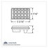 38778B by UNITED PACIFIC - Back Up Light - Bulk, Rectangular Shape, 15 LED, White LED, Clear Lens