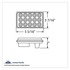 38778B by UNITED PACIFIC - Back Up Light - 15 LED, Rectangular