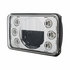 31237 by UNITED PACIFIC - Headlight - RH/LH, 4 x 6", Rectangle, Low Beam, Bulb, with Dual Function 6 Amber LED Position Light