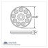 38828B by UNITED PACIFIC - Auxiliary/Utility Light - 10 LED, 4", White LED/Clear Lens