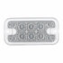 36553B by UNITED PACIFIC - Clearance/Marker Light, Amber LED/Clear Lens, Rectangle Design, with Reflector, Dual Function, 10 LED