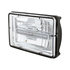 31152 by UNITED PACIFIC - Headlight - RH/LH, 4 x 6", Rectangle, Chrome Housing, Low Beam, with White 9 LED Position Light