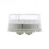 38852 by UNITED PACIFIC - Clearance/Marker Light - Red LED/Clear Lens, 2", with Reflector, 9 LED
