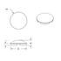20118 by UNITED PACIFIC - Axle Hub Cap - Front, 4 Even Notched, Stainless Steel, Dome Style, 1" Lip