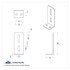 36942B by UNITED PACIFIC - Light Bar Bracket - L Bracket, for LED Light Bar