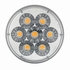 36531 by UNITED PACIFIC - Turn Signal Light - 14 LED 4" Double Fury Dual Color, Amber & Blue LED/Clear Lens