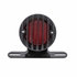 86859 by UNITED PACIFIC - Tail Light - Motorcycle LED, Rear Fender, with Gloss Black Grille Bezel , Red Lens