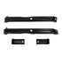 110929 by UNITED PACIFIC - Bumper Bracket Kit - Front, Steel, Black EDP, with Mounting Hardware, for 1973-1980 Chevy & GMC Truck