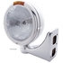 30408 by UNITED PACIFIC - Headlight - RH/LH, 7", Round, Chrome Housing, H6024 Bulb, with Incandescent Amber Turn Signal Light