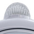32039 by UNITED PACIFIC - Guide Headlight - 682-C Style, RH/LH, 7", Round, Polished Housing, H4 Bulb, with 10 Amber LED Accent Light and Top Mount, 6 LED Signal Light, Clear Lens