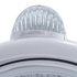 31538 by UNITED PACIFIC - Guide Headlight - 682-C Style, RH/LH, 7", Round, Chrome Housing, 6014 Bulb, with Amber 5 LED Signal Light, with Clear Lens