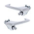 110824 by UNITED PACIFIC - Door Handle - Exterior, Chrome Outside Door Handle Set, for 1966-1977 Ford Bronco/1965-70 Mustang