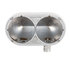32179 by UNITED PACIFIC - Headlight Housing - Dual, Stainless, for Peterbilt 359