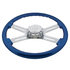 88224 by UNITED PACIFIC - Steering Wheel - Blue, with Chrome Spokes