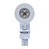 37153 by UNITED PACIFIC - Mini LED Marker Light - Bullet Style, 4 LED, Clear Lens/Red LED, Die-Cast Metal