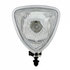 76999 by UNITED PACIFIC - Headlight - RH/LH, Triangle, Black Housing, with Round Back Housing Design