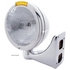 31752 by UNITED PACIFIC - Headlight - RH/LH, 7", Round, Polished Housing, H6024 Bulb, with 4 Amber LED Signal Light with Amber Lens