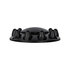 10348 by UNITED PACIFIC - Axle Hub Cover - Front, Black, with Dome Cap and 1-1/2" Nut Covers, Push-On