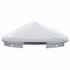 20146 by UNITED PACIFIC - Axle Hub Cap - Front, 4 Even Notched, Stainless Steel, Pointed, 7/16" Lip