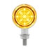 36996 by UNITED PACIFIC - Mini Bullet Light - 9 LED, with Chrome Housing, Amber LED/Amber Lens