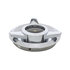 F626301 by UNITED PACIFIC - Axle Hub Cap - Chrome, with Black Center T-Bird, for 1962-1963 Ford T-Bird Wire Wheels
