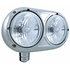 32194 by UNITED PACIFIC - Headlight Assembly - LH, Polished Housing, High/Low Beam, Crystal H4 Bulb
