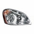 31320 by UNITED PACIFIC - Headlight Assembly - RH, Chrome Housing, High/Low Beam, H11, 4157 Bulb, with Signal Light, Original Style Design