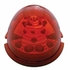 39677 by UNITED PACIFIC - Truck Cab Light - 17 LED Reflector Watermelon Flush Mount Kit with Low Profile Bezel, Red LED/Red Lens