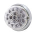 39659 by UNITED PACIFIC - Truck Cab Light - 17 LED Dual Function Watermelon Clear Reflector Flush Mount Kit, with Low Profile Bezel- Amber LED/Clear Lens