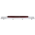 36712 by UNITED PACIFIC - Mud Flap Hanger - Mud Flap Plate, Top, Chrome, with 19 LED 17" Light Bar & Bezel, Red LED/Red Lens