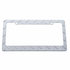 50135 by UNITED PACIFIC - License Plate Frame - Chrome, Diamond Plate