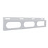 10657 by UNITED PACIFIC - Mud Flap Bracket - Top, Stainless, 3 Oval Light Cut-Out